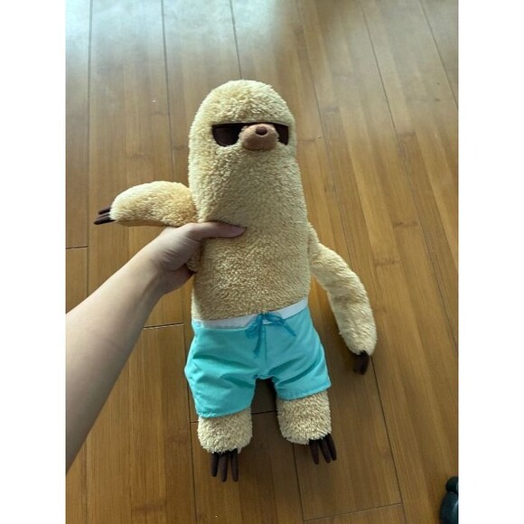 GUND Pusheen Sloth with Swim Trunks, 9.5" - Picture 1 of 3